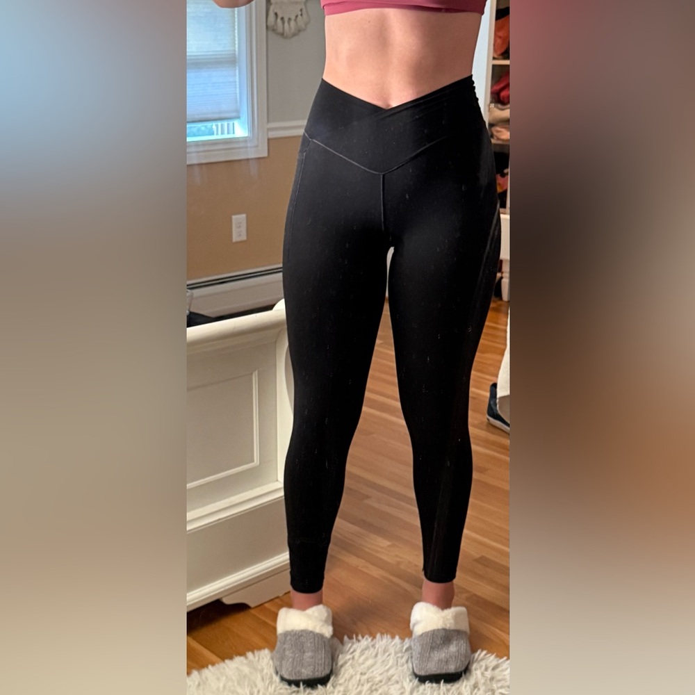 Aerie Crossover Leggings With Pockets